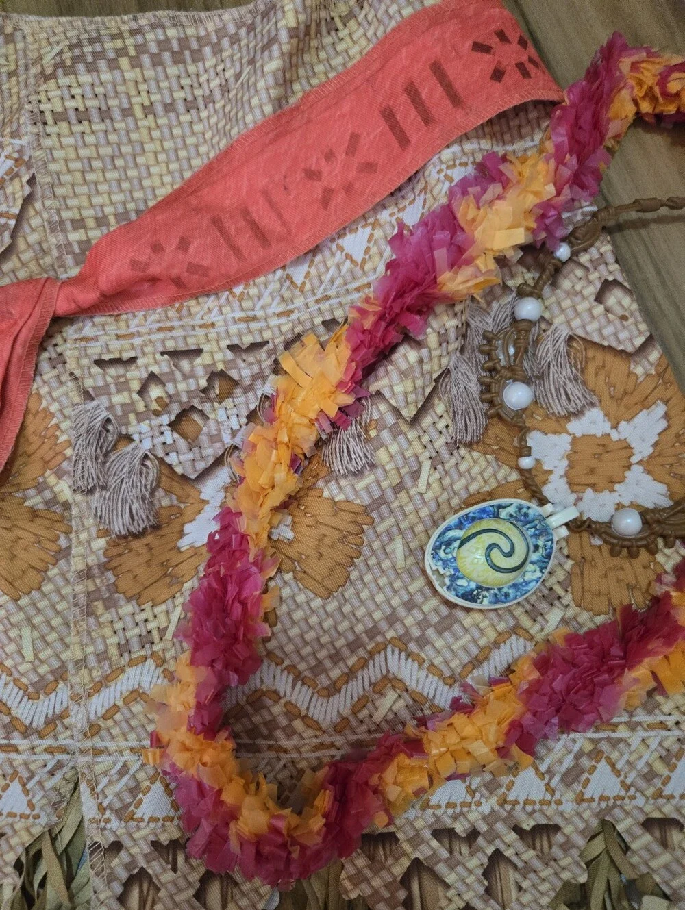 4/$15 Disney Moana Kids Costume Sz 8 Dress Up Halloween Party Dress